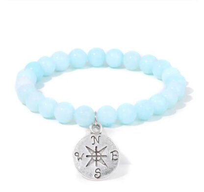 Bracelet Amazonite avec boussole