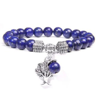 Bracelet Lapis lazuli naturel perles 8mm