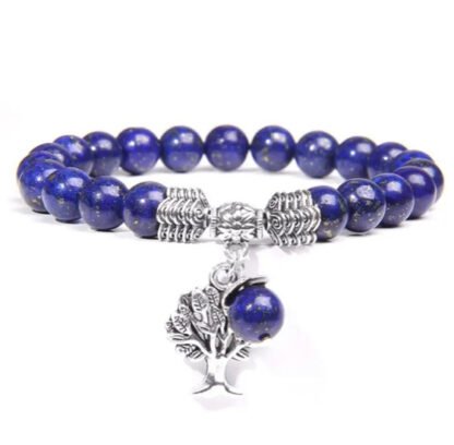 Bracelet Lapis lazuli naturel perles 8mm