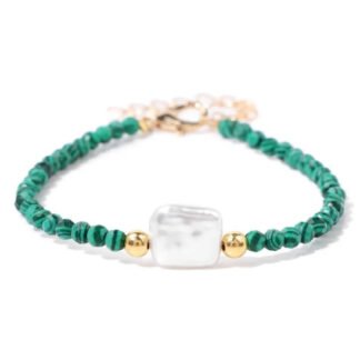 Bracelet minimaliste Malachite